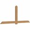 Ekena Millwork Eugene Smooth Timber Gable Bracket, Western Red Cedar, 108"W x 45"H x 3 1/2"D x 5 1/2"F, 10/12 Pitch GBW108X45X0406EUG00SWR - alternate 5